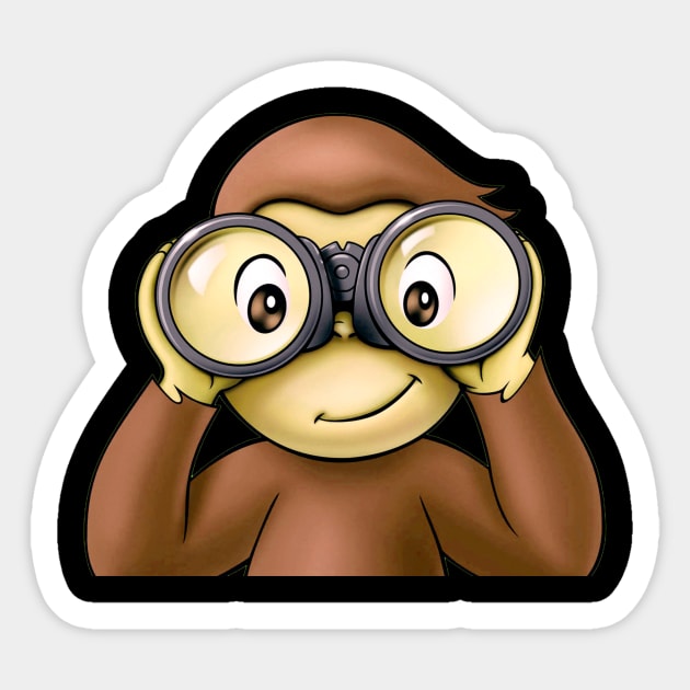 curious george Sticker by CARLOTTA_SBD